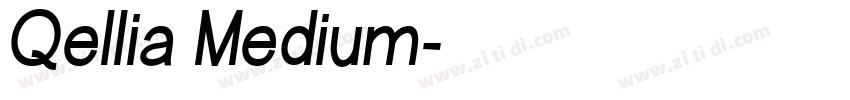 Qellia Medium字体转换